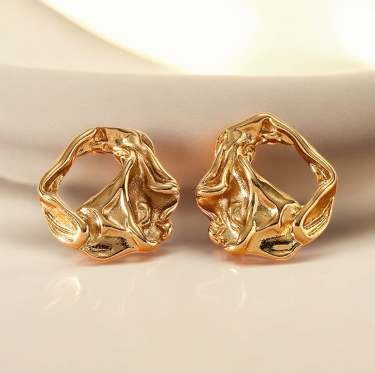 Pendiente Gold Stone