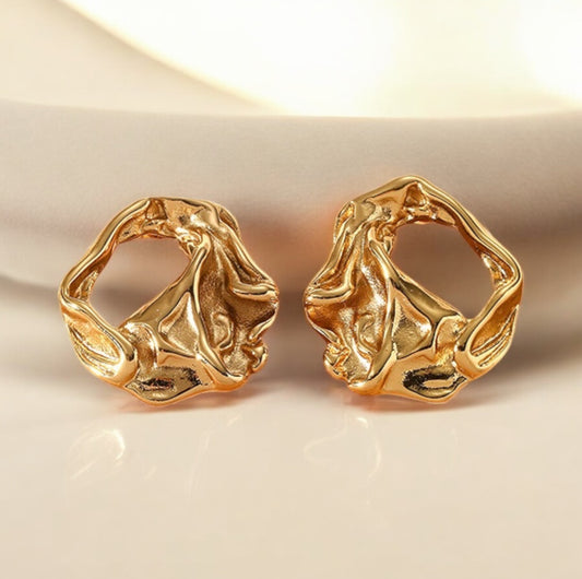 Pendiente Gold Stone