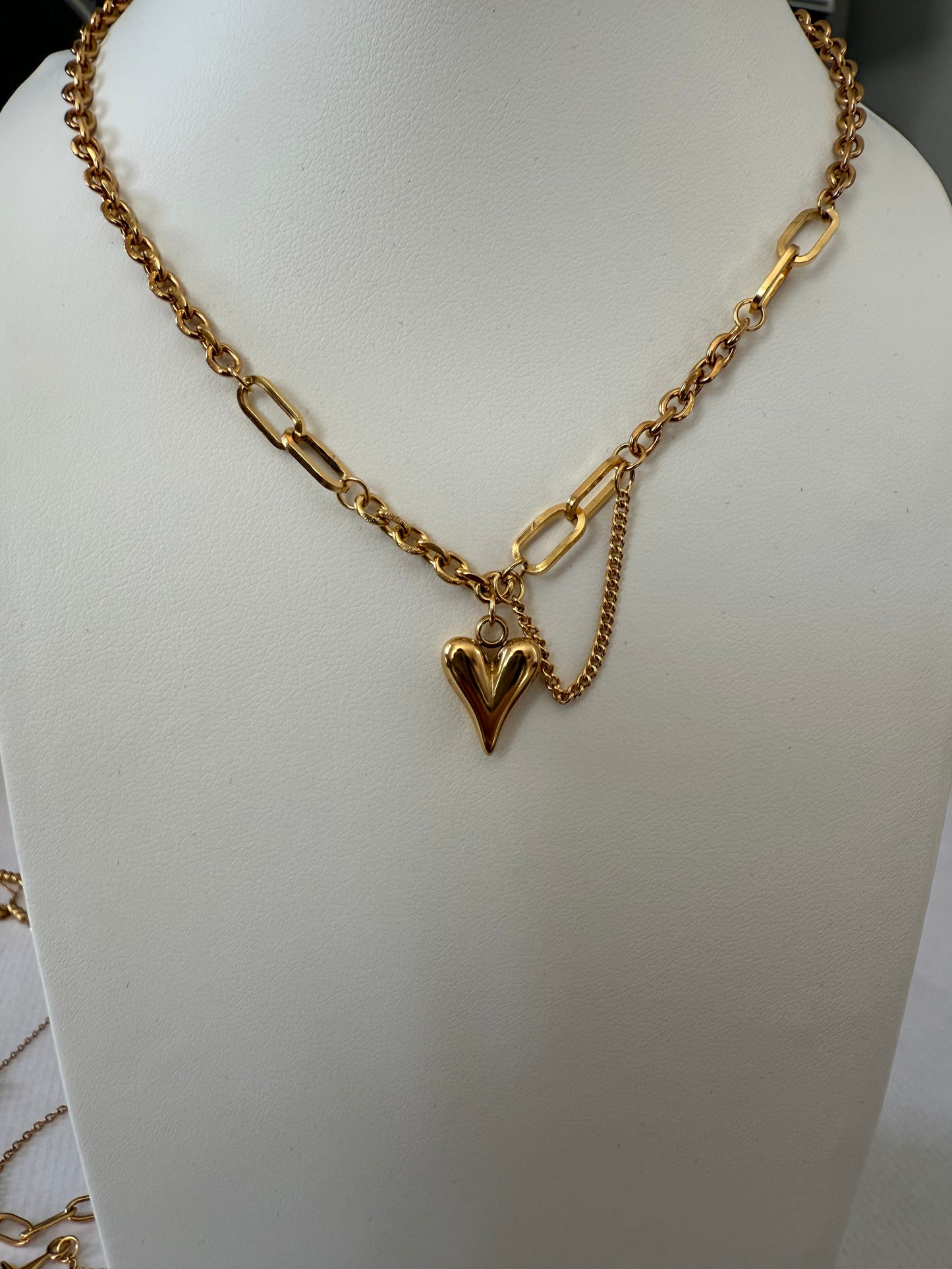 Collar Cadena  Corazón