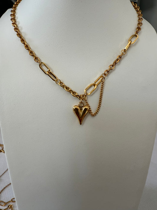 Collar Cadena  Corazón