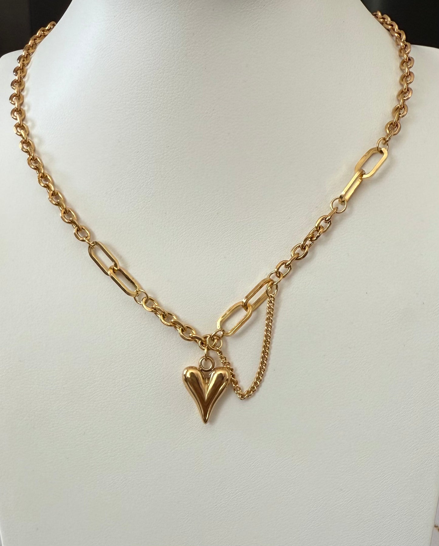 Collar Cadena  Corazón