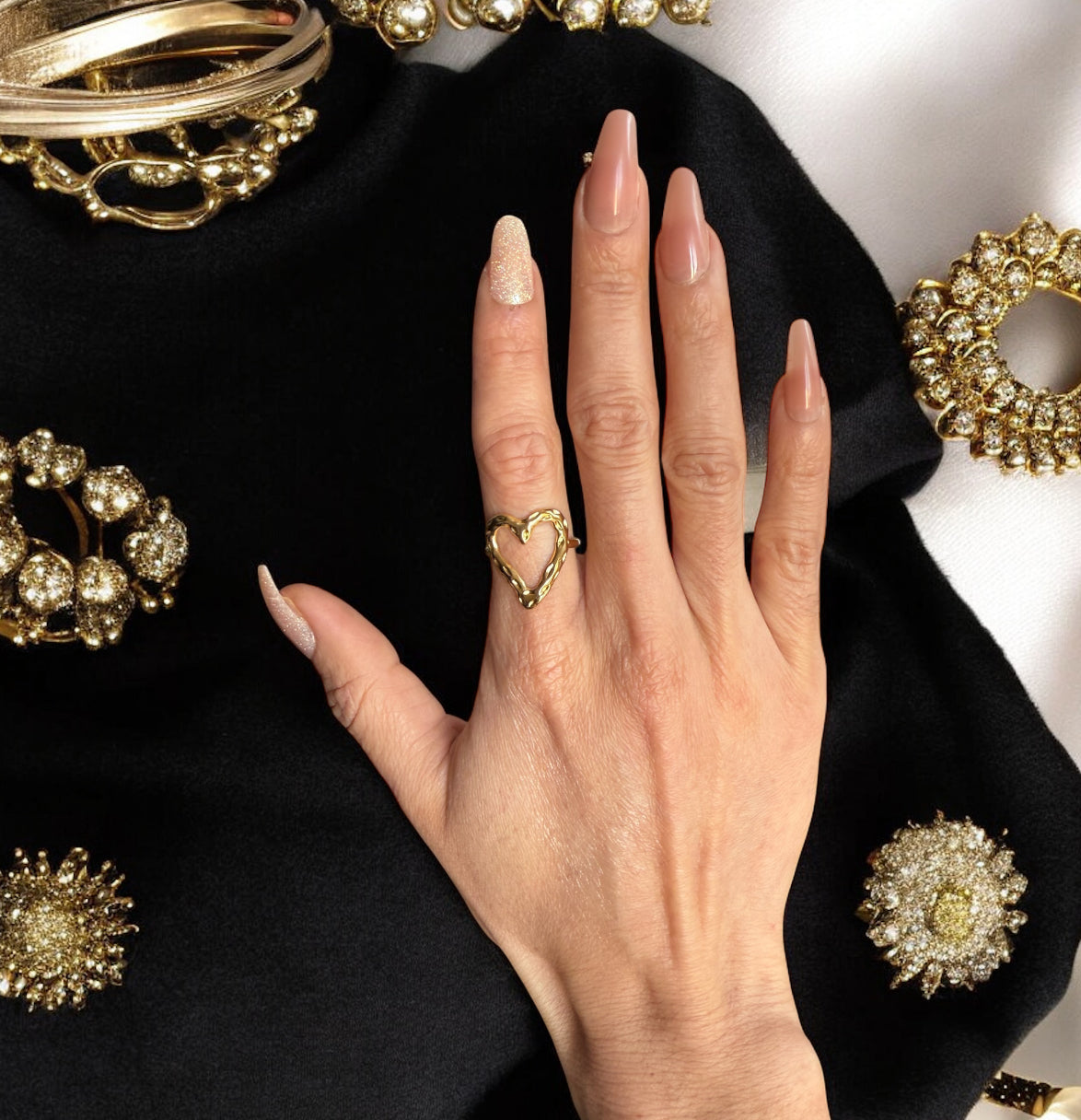 Anillo Corazon Abierto