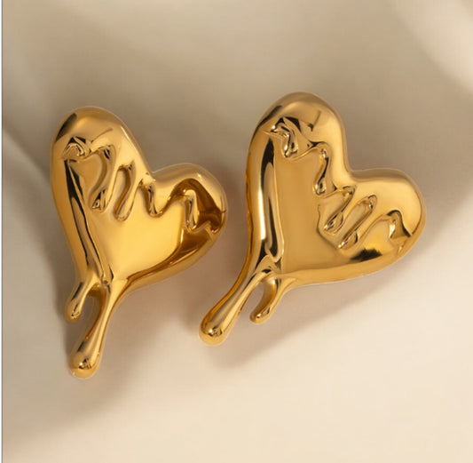 Pendiente Melted Heart